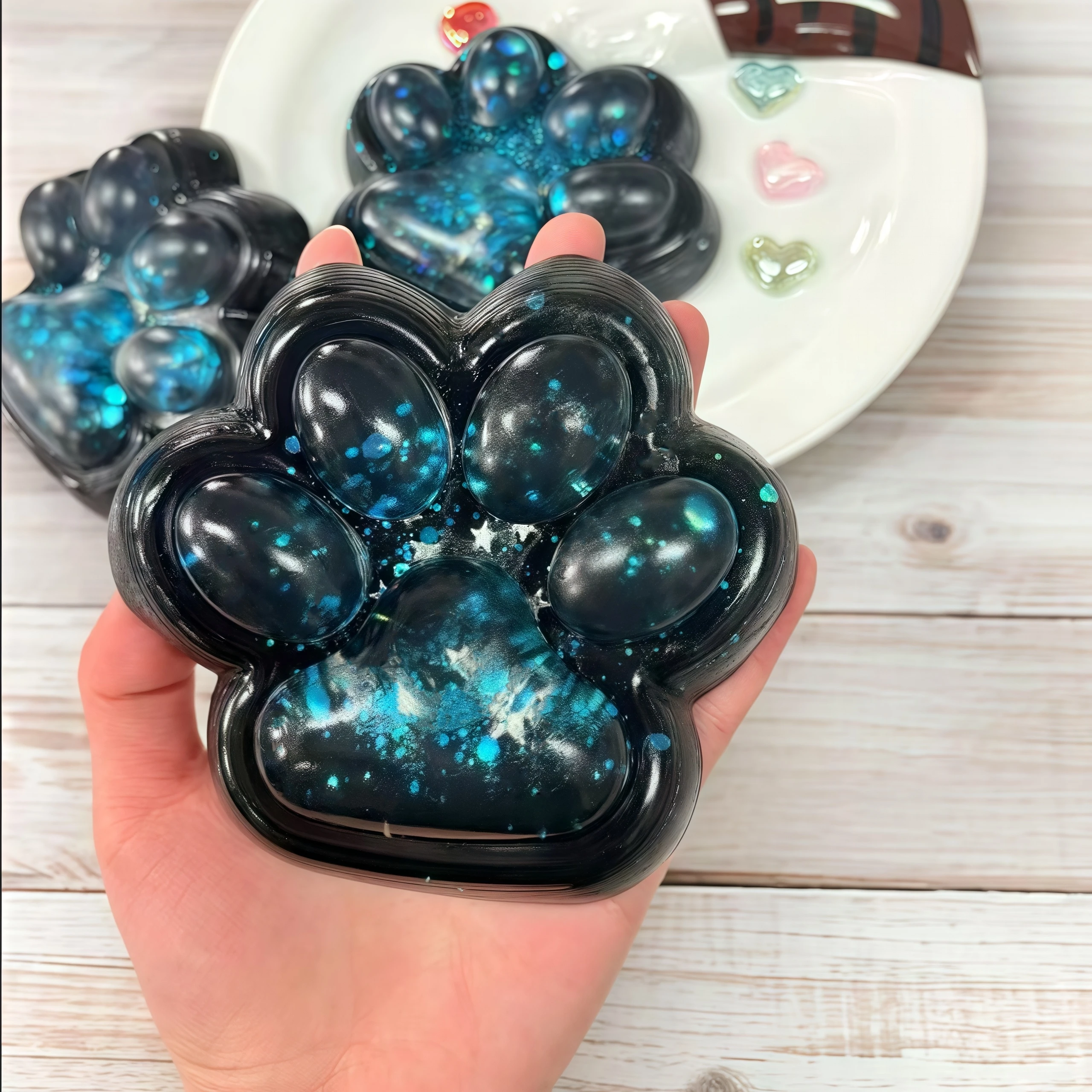 かわいい大きな猫の足絞りおもちゃ クリスマス/イースターギフト オフィスやホリデーギフトに最適 スローリバウンド、厚いデザイン、不安を軽減