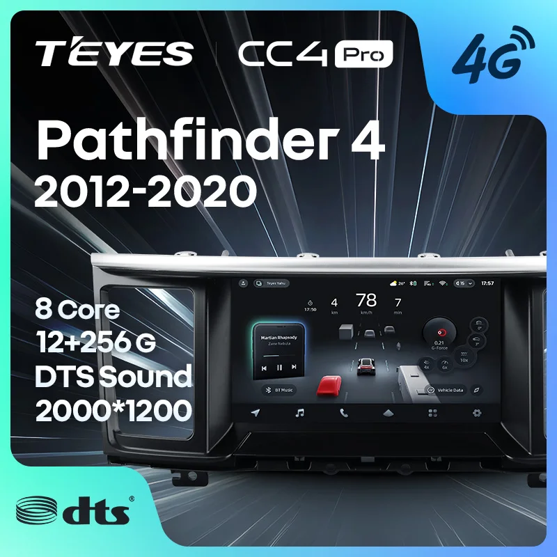 TEYES CC4 PRO para Nissan Pathfinder 4 R52 2012 - 2020 CarPlay Radio Multimedia estéreo coche reproducción Android Auto 2DIN Autoradio