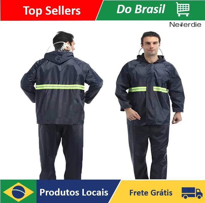 Capa Para Chuva Motoboy Refletiva Com Calça - Neverdie Store