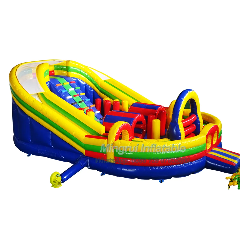 Inflatable Bouncing House for Fun City, Obstacle Course Games