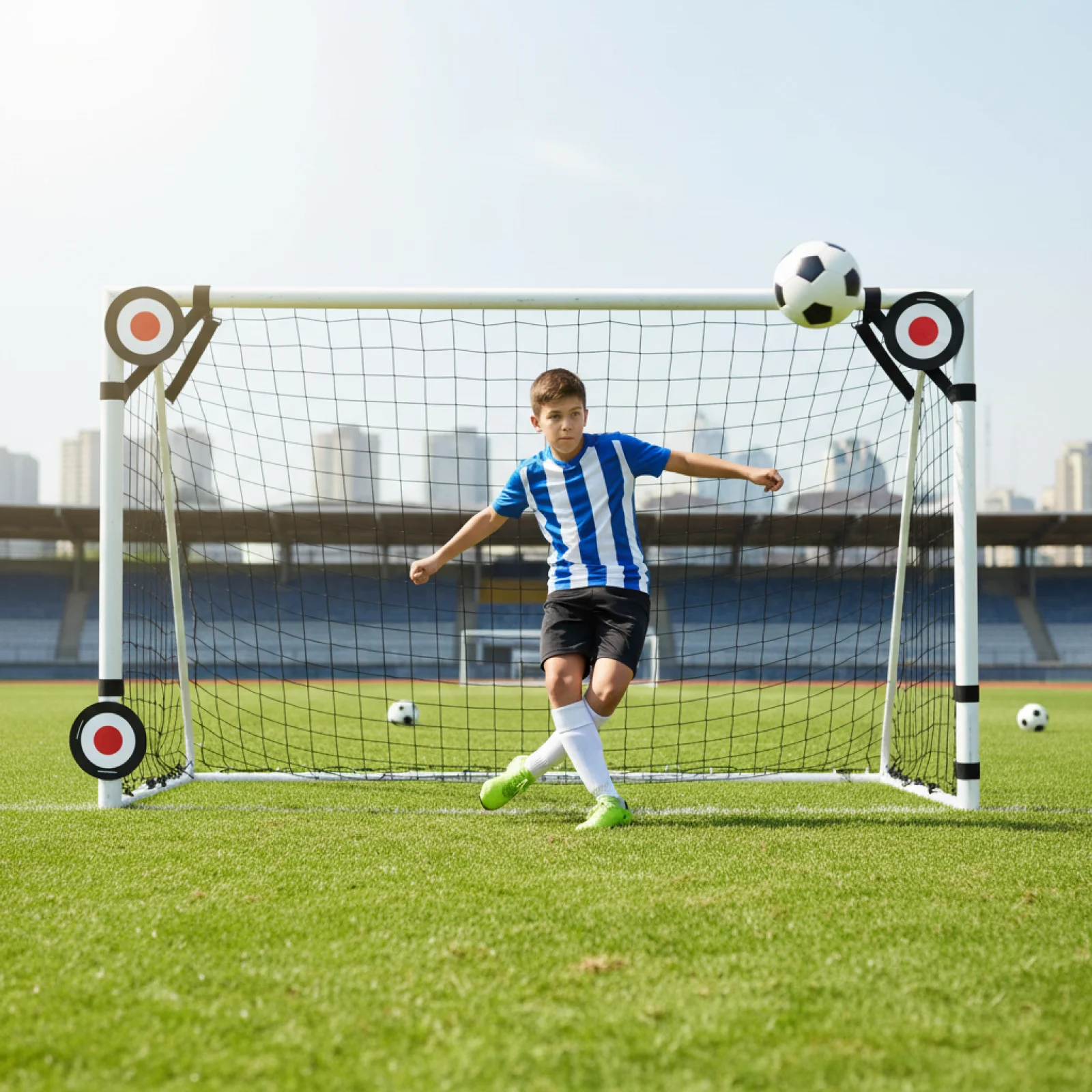 

Портативные ремни-мишени для футбольных ворот: Точное тренировочное оборудование для развития ловкости игроков
