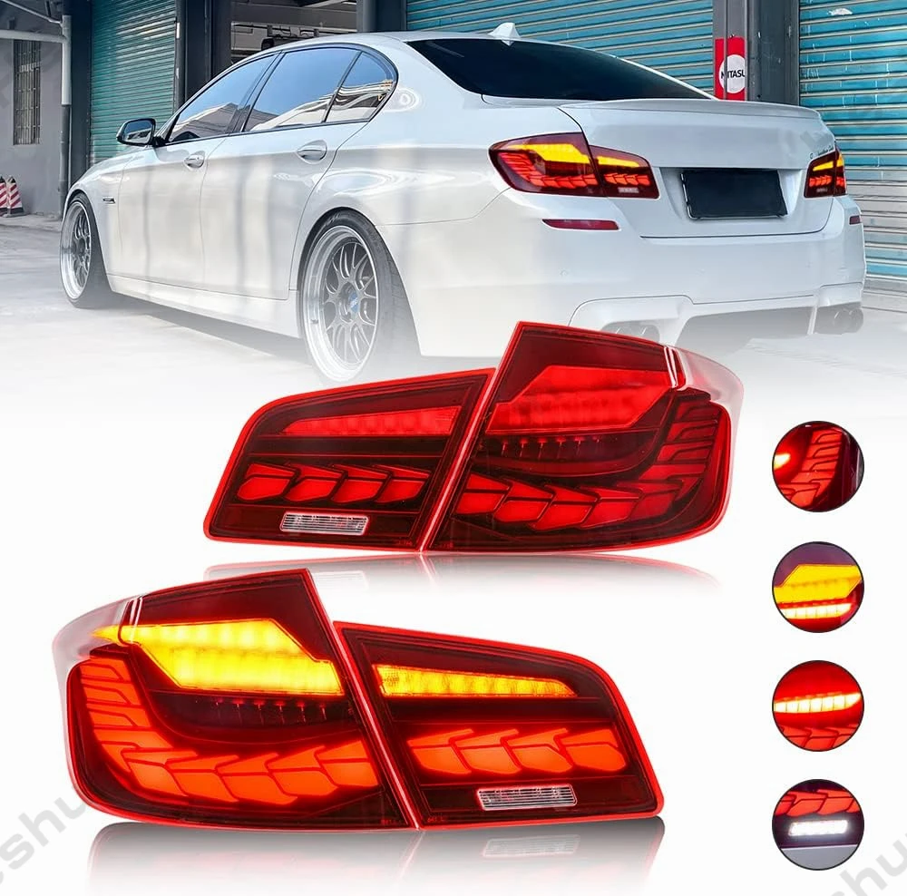 

For BMW 5 Series F10 F18 M5 520i 530i 535i 540i 528i xDrive 2011-2019 Tail Lights Taillamp Taillight Rear Lamps Full LED Dynamic