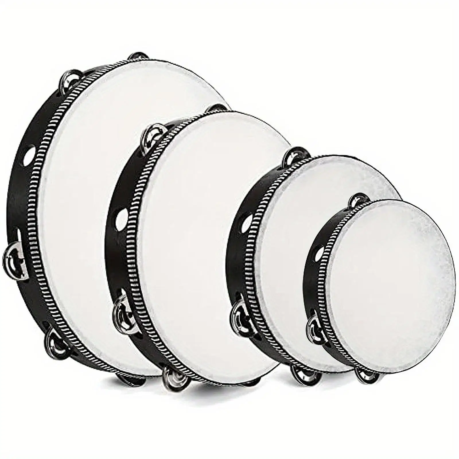 طبلة الدف باليد مع الأناشيد المعدنية آلات موسيقية قرع للأطفال لعبة الموسيقى والرقص واللوازم التعليمية #1