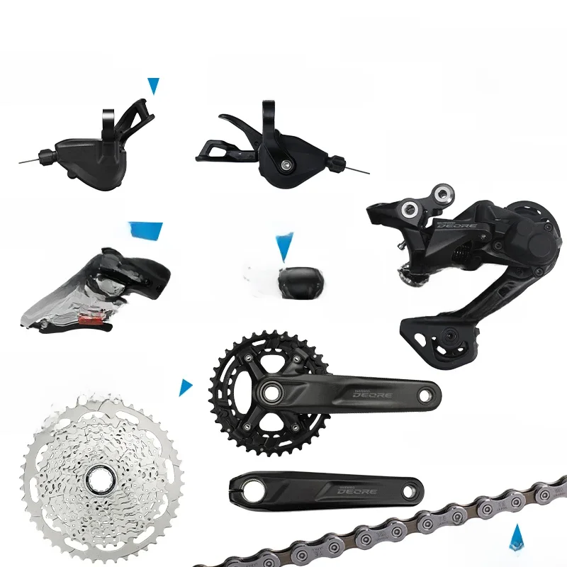 AliExpress Shimano SHIMANO DEORE M4100 M5100 2x10 Speed Groupset Shifters Front/Rear Derailleur Crankset Cassette Chain and Bottom Bracket