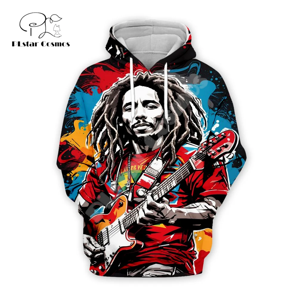 

NewFashion Bob Marley Reggae Musician Rastafari Lion Tattoo Vintage 3DPrint Men/Women Pullover Harajuku Casual Jacket Hoodies X8