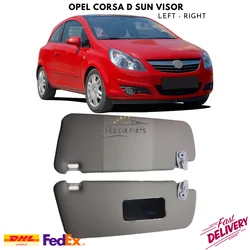 For Opel Corsa D Interior Sun Visor Protection Left Right 2 Pcs Car Accessories Replacement Parts Trim Fast Delivery