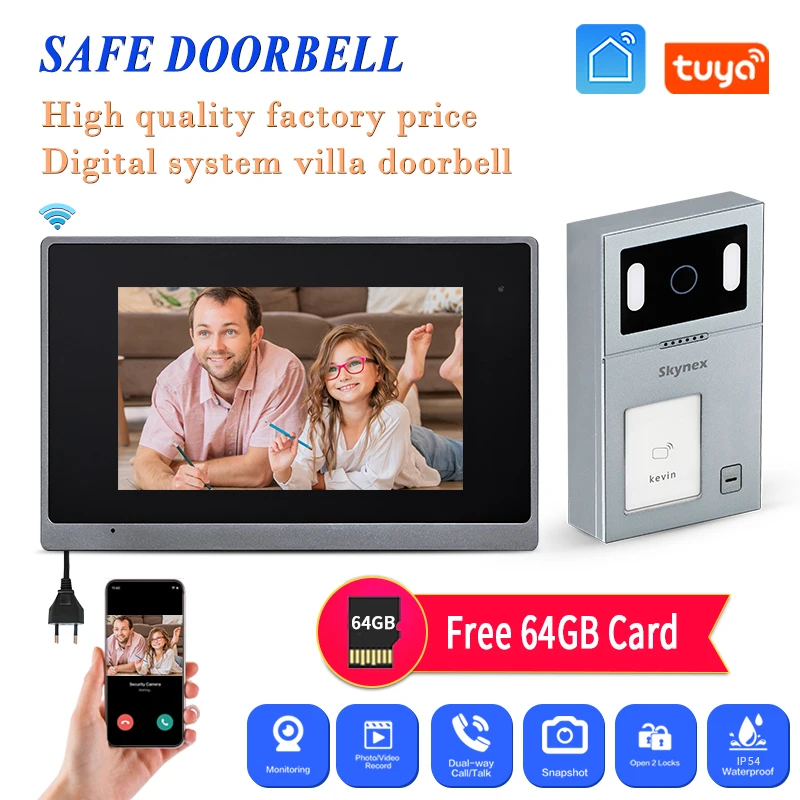 

Best Manufacturer Video Door Phone DC 12-24V Power Outdoor Camera Waterproof Wide View Doorbell For Home Video Intercom System