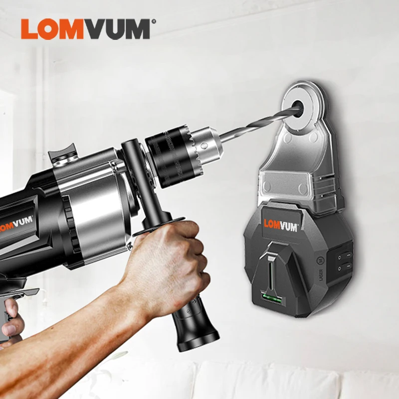 

LOMVUM Laser Drill Dust Collector Electric Vacuum Suction Tool Two Bubbles, Drilling Dust BOX