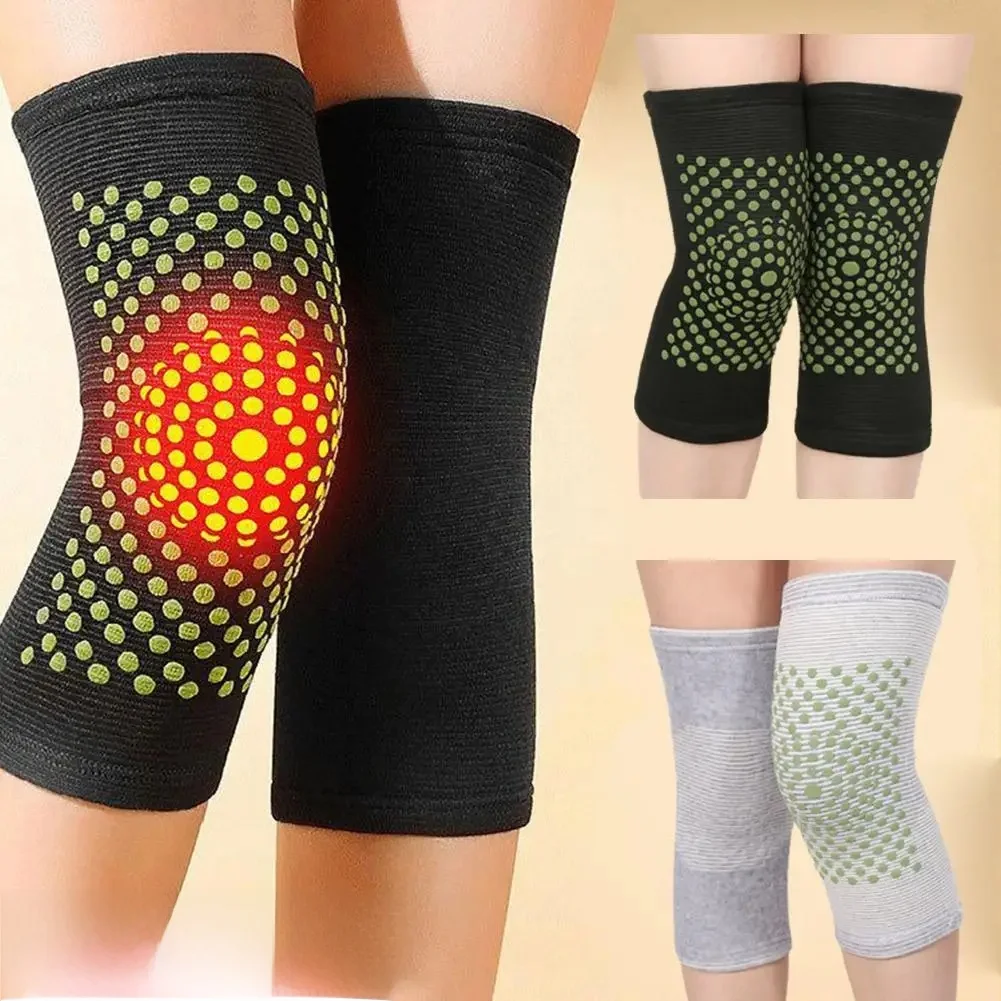 AliExpress 1 Pair Self-Heating Knee Protector Wormwood Hot Compress Knee Sleeve For Men Women Knee Brace Support For Cycling Skiing Running