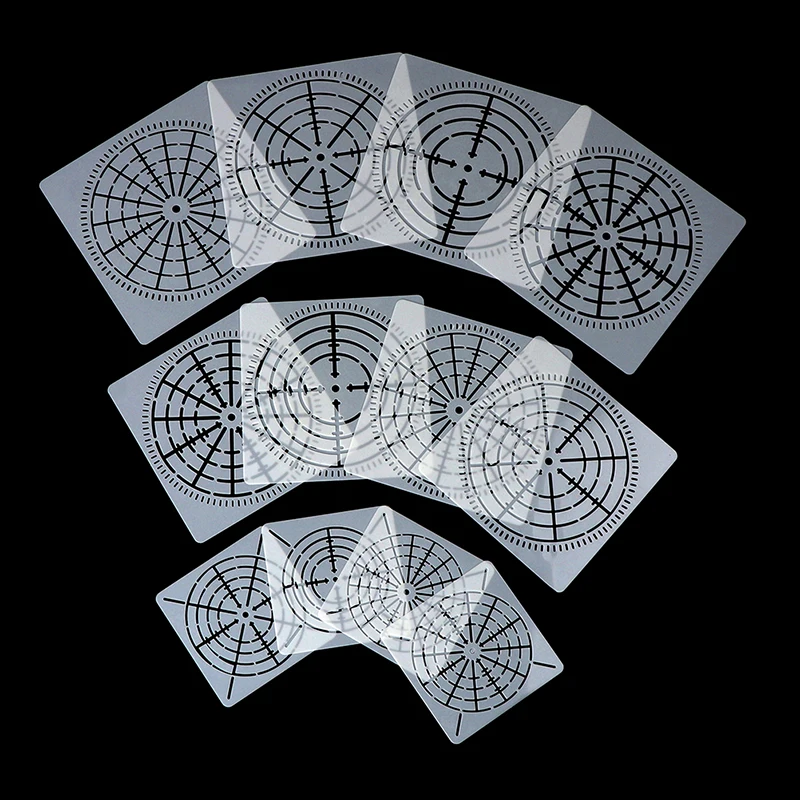 DIY 12PCS Reusable Mylar Mandala Dotting Painting Stencils Templates Craft Tools