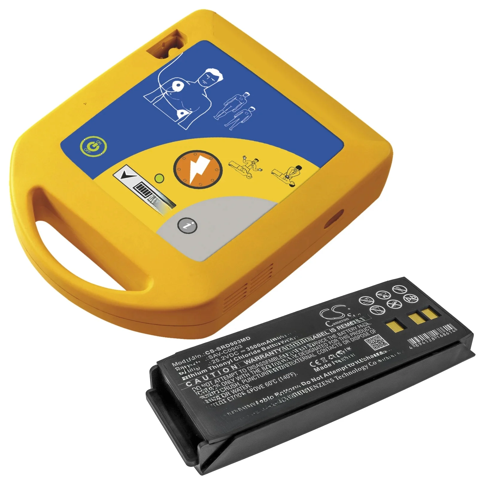 Cameron Sino 25.2V 3500mAh Medical battery SAV-C0903 for SaverOne D, P, automatic, semi automatick, Note: Non-rechargeable
