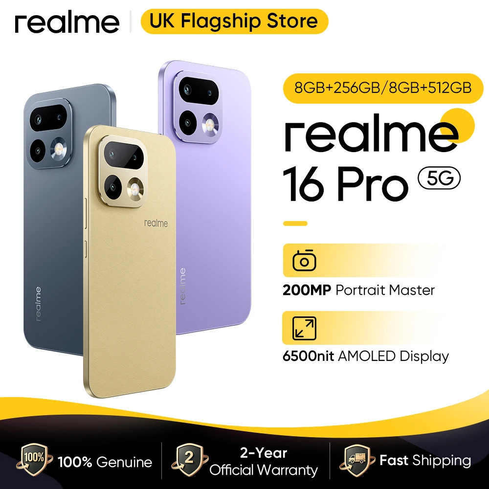 Realme 16 Pro 5G Smartphone with 200MP Camera