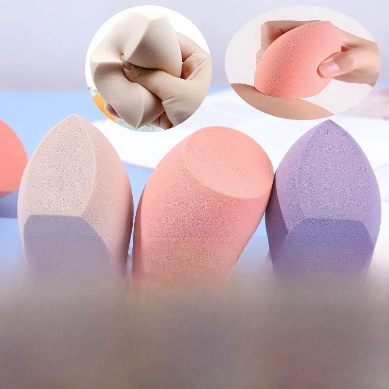 3szt Extra Large Makeup Sponge Puff Dry Wet Dual Use Powder Makeup Sponge Foundation Cosmetic Puff Concealer Sponge Make Up Puff — zdjęcie 2