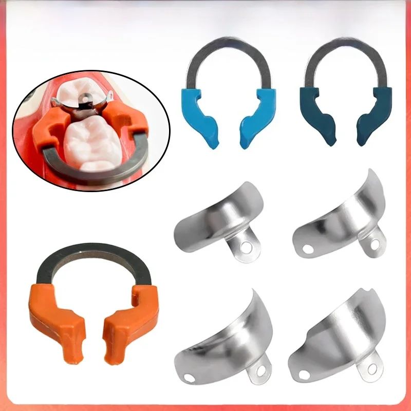 Bandes de matrice dentaire NITI, anneau de serrage pour Matrices métalliques, système de matrice profilé sectionnel, anneau de serrage en Nickel et titane, outils de dentiste