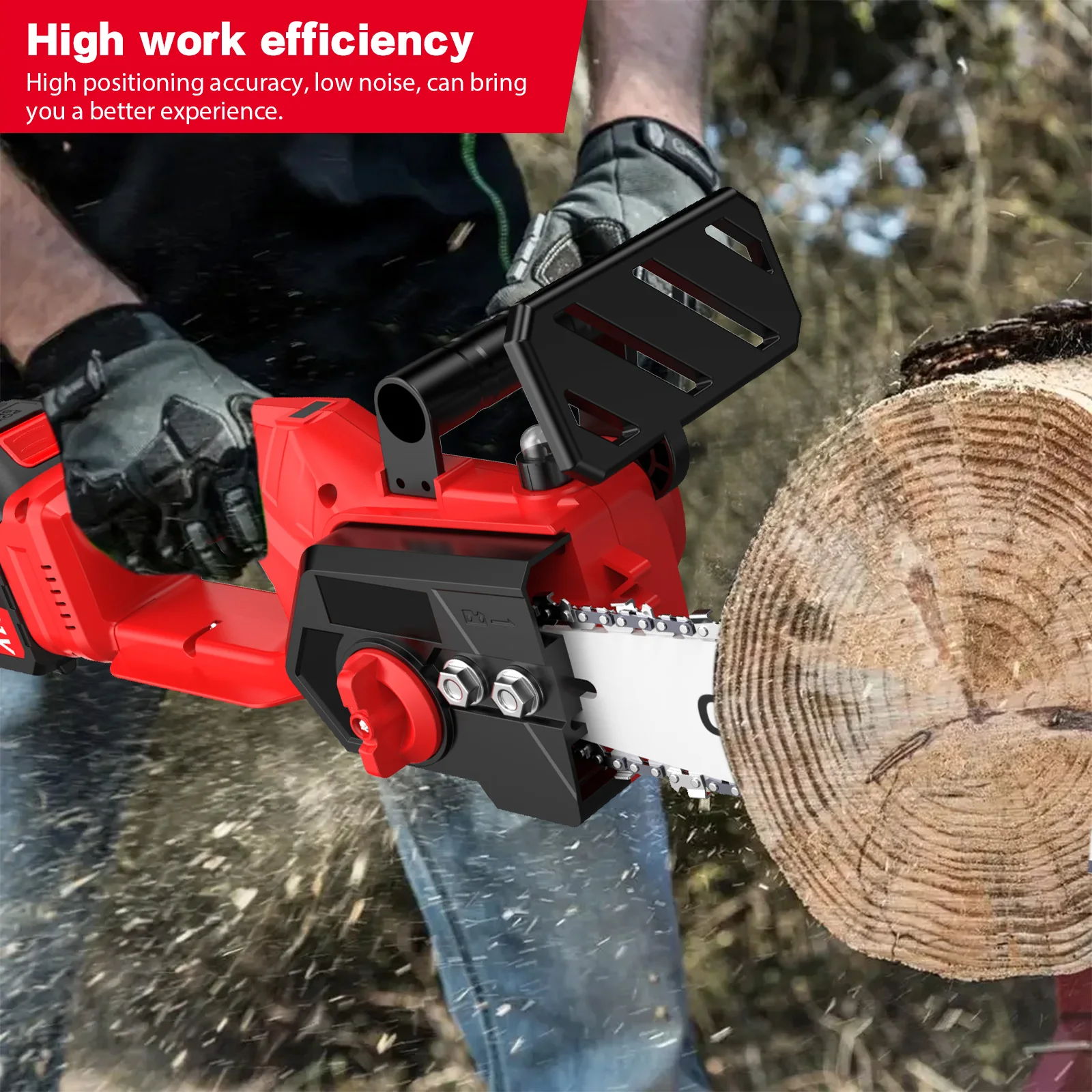 TKKEACE 6000 واط 12 بوصة منشار كهربائي بدون فرشاة منشار بطارية لاسلكي حديقة النجارة أداة السلطة لبطارية ماكيتا 18 فولت #5