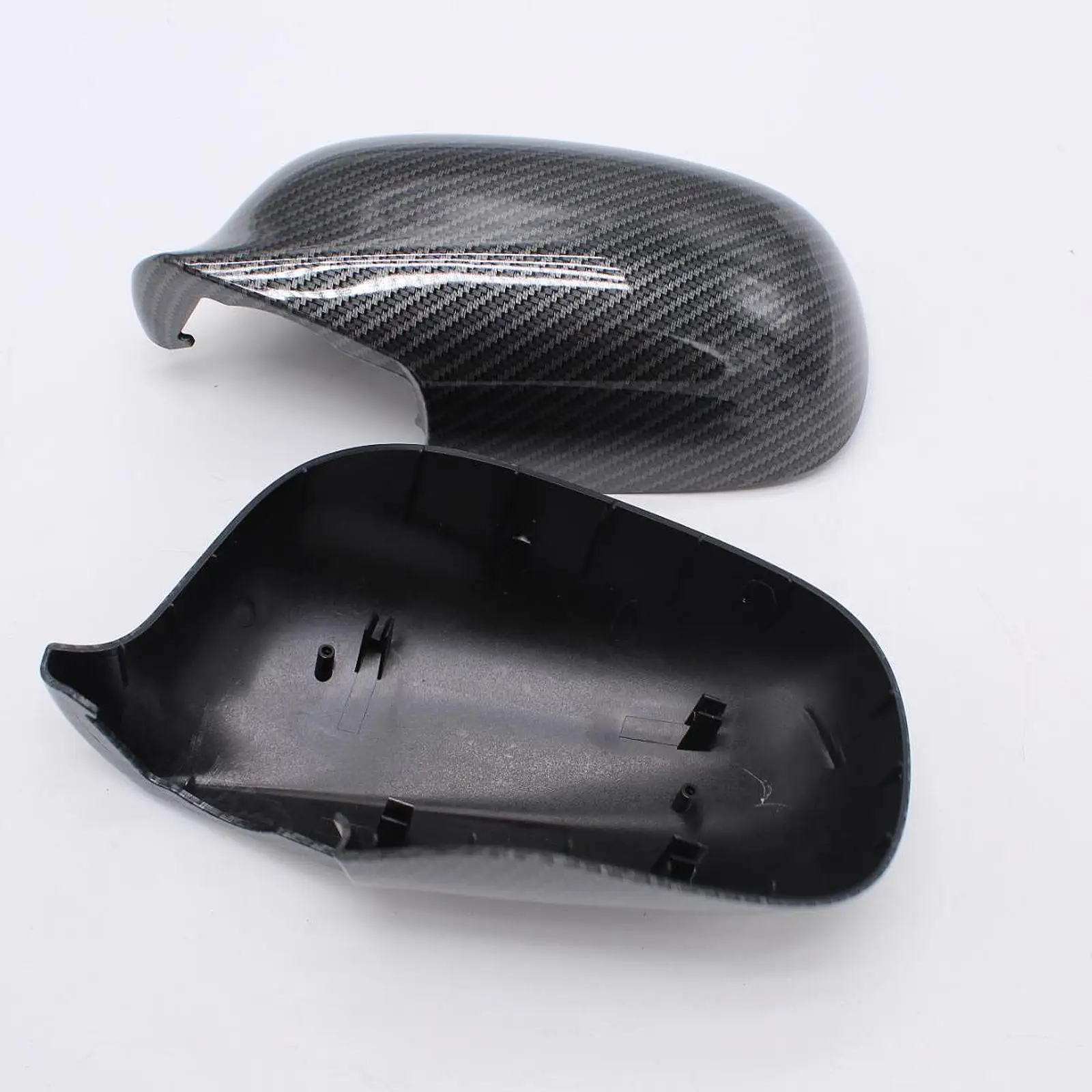 2Pcs Car Side Mirror Cover Caps 12797722 12797723 Automotive Repair Parts Easy to Install Door Mirror Housings for Saab 9-3