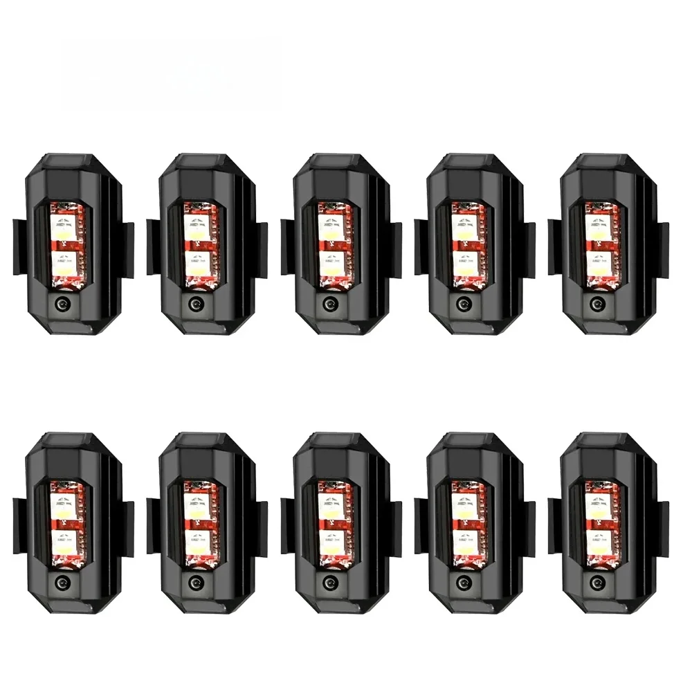 AliExpress 10pcs Motorcycle Led Mini Signal Light 7 Colors LED Drone Strobe Lamp For Car Bike Scooter Aircraft Flash Turn Signal Indicator