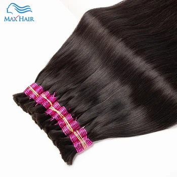Maxhair-Extensions de Cheveux 100% Naturels Remy, Tresses Lisses, Sans Trame, Vietnamiennes, en Vrac, 50g, 100g