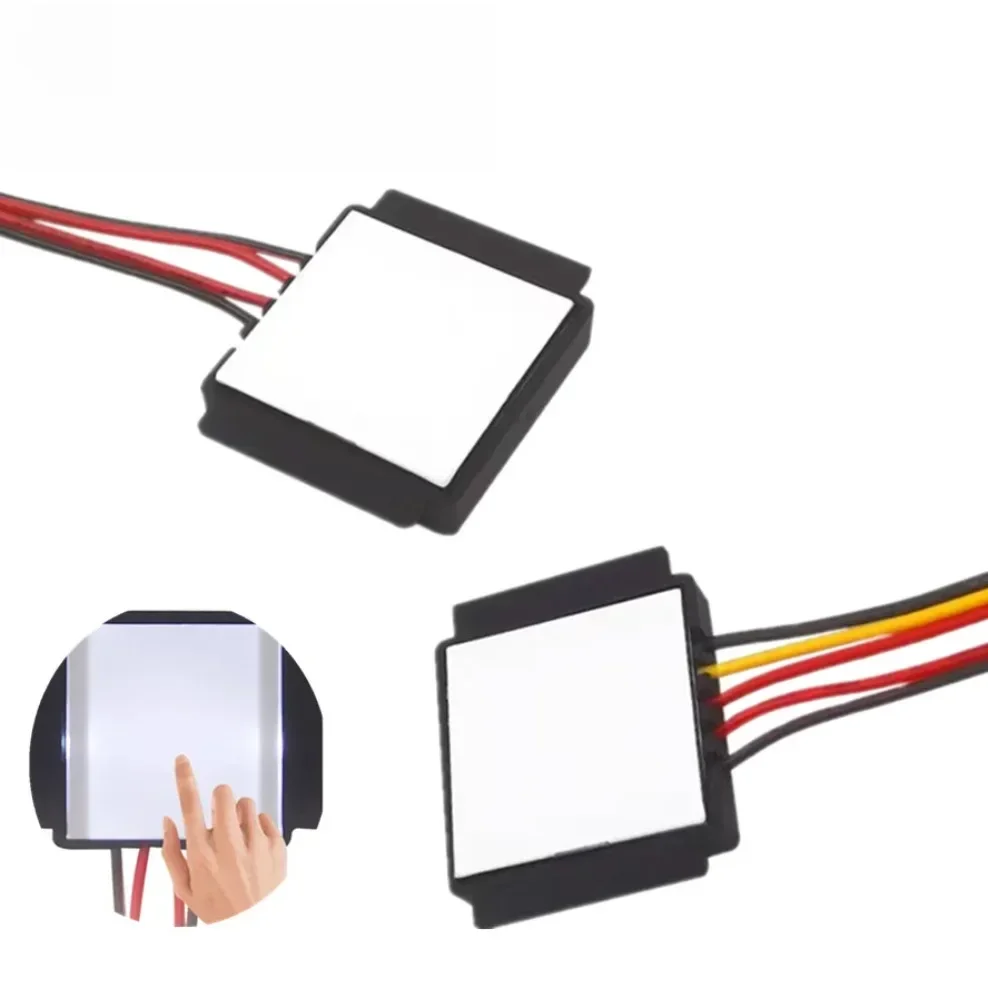 Przełącznik czujnika dotykowego DC 12V 24V 5A 60W LED Inteligentny przełącznik światła lustra z jednym klawiszem Dotykowy przełącznik ściemniacza do lustra łazienkowego — zdjęcie 2