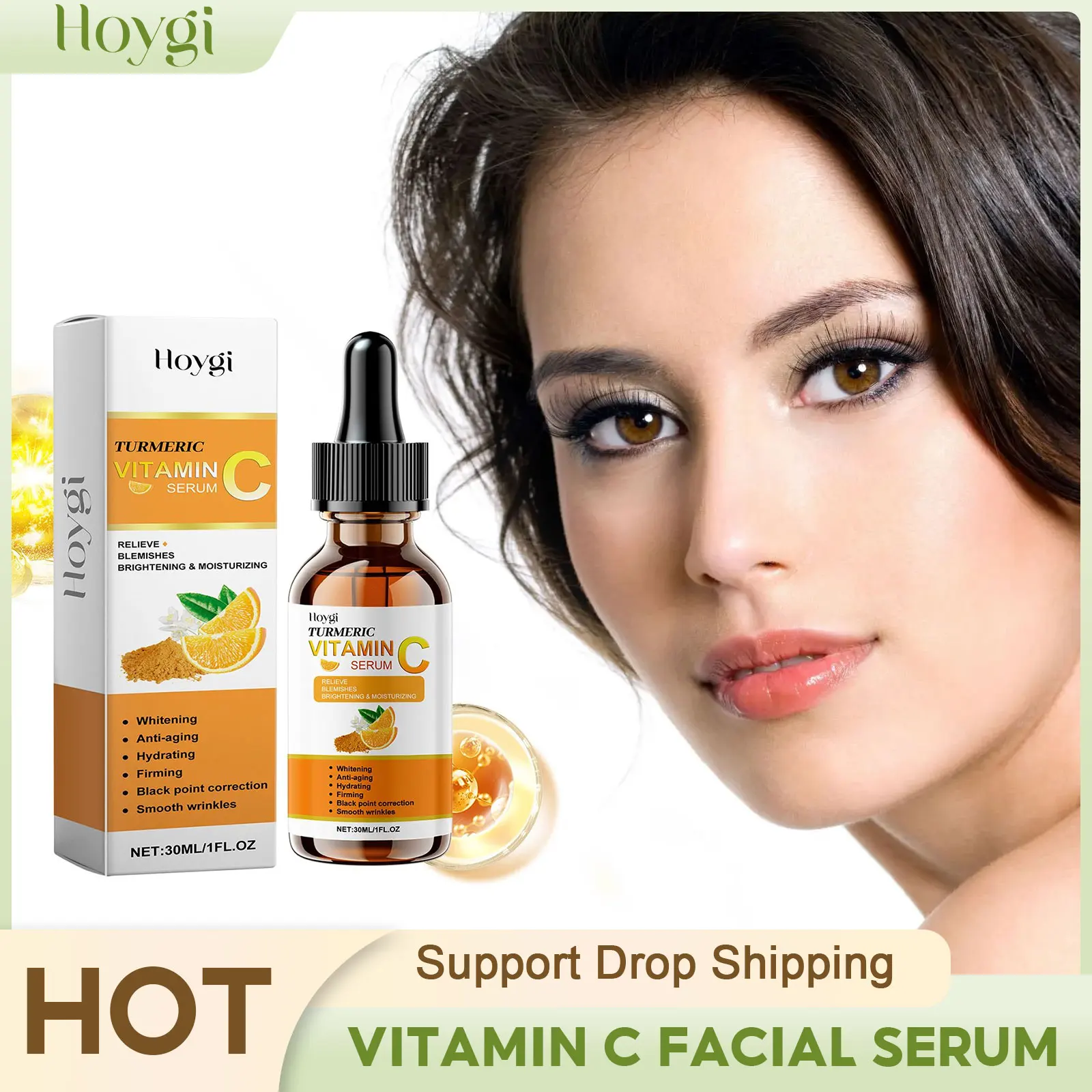 

Vitamin C Facial Serum Fade Fine Lines Shrink Pores Repair Damaged Skin Lifting Moisturizing Remove Dark Spot Facial Essence Oil