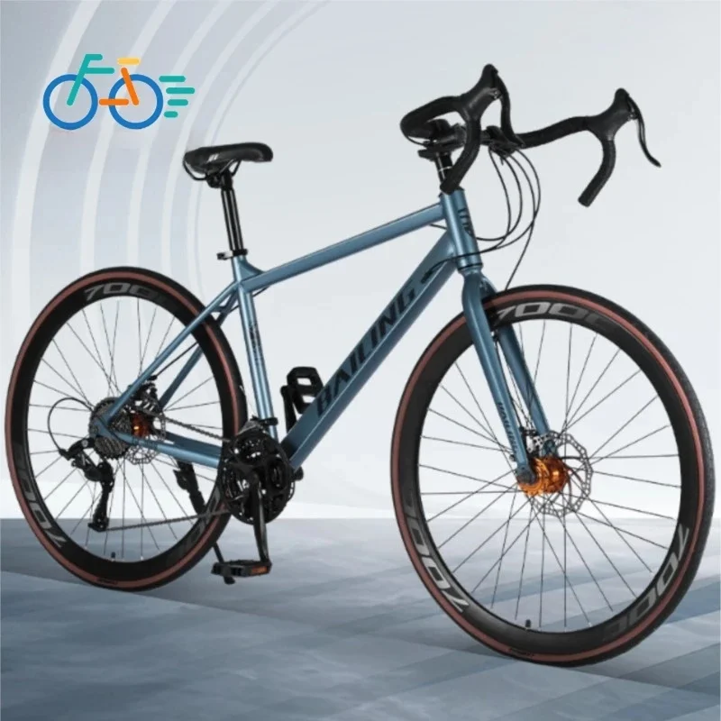 AliExpress FJ Road Bike 700c Adult Bike Male Female Style Racing High Carbon Steel Flexible Variable Speed Student Bike Mountain Bike 2025