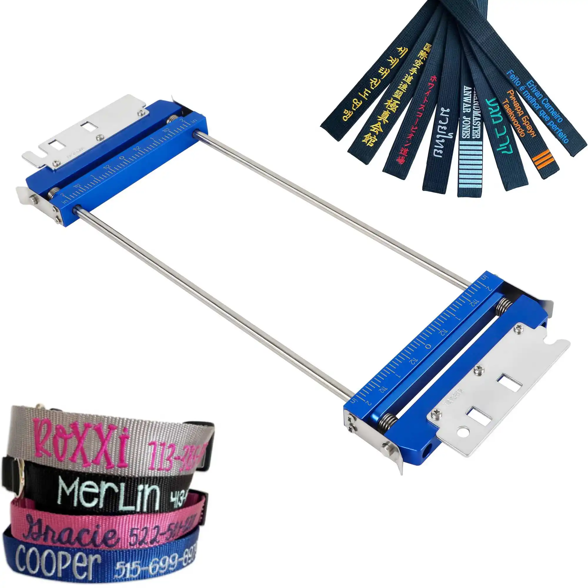 

Metal Belt Embroidery Hoop for Karate Belts, Dog Collars, for Ricoma Creator EM1010 MT1501TC RCM SWD MT1502 CHT12