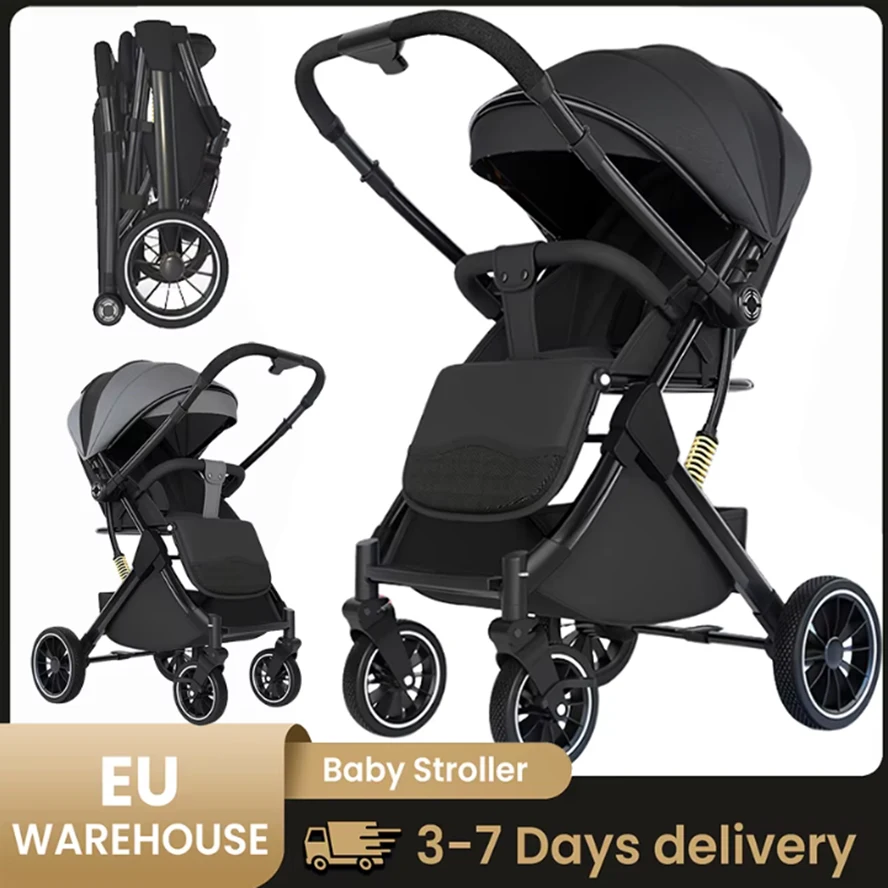 Baby Stroller Portable Travel lush Baby Carriage High Landscape Fold Pram Aluminum block Multifunctional Stroller