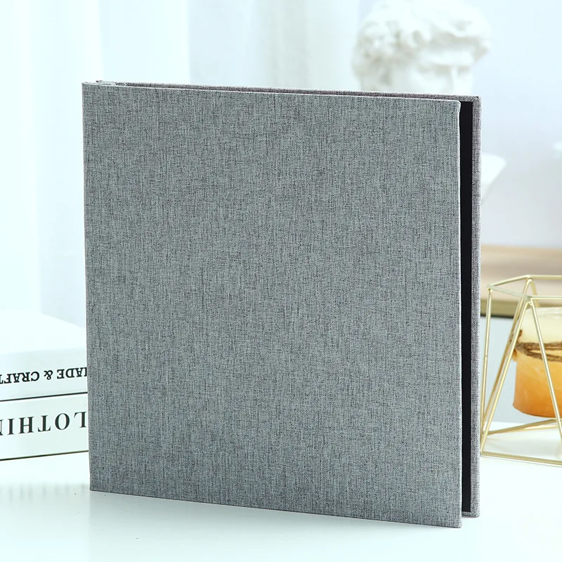 Linen Cover 16 inches Laminating DIY Photo Storage Album Self-adhesive Adhesive Family Anniversary Wedding Children Growth Photo