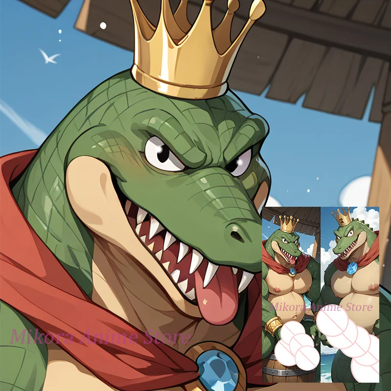 

Dakimakura King K. Rool Anime Body Pillow Cover Double-sided Print Life-size Pillowcase Gift