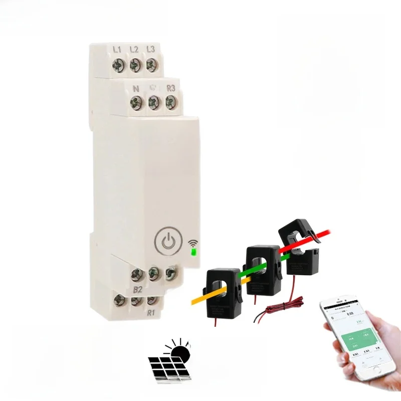 WIFI Tuya 100A Trójfazowy inteligentny monitor mocy zewnętrzny przekładnik prądowy CT 380V /415V 50Hz 60Hz — zdjęcie 2