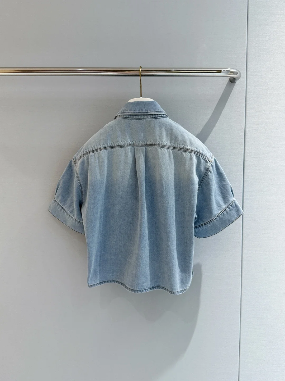 

2026 Summer Light Blue Denim Shirt