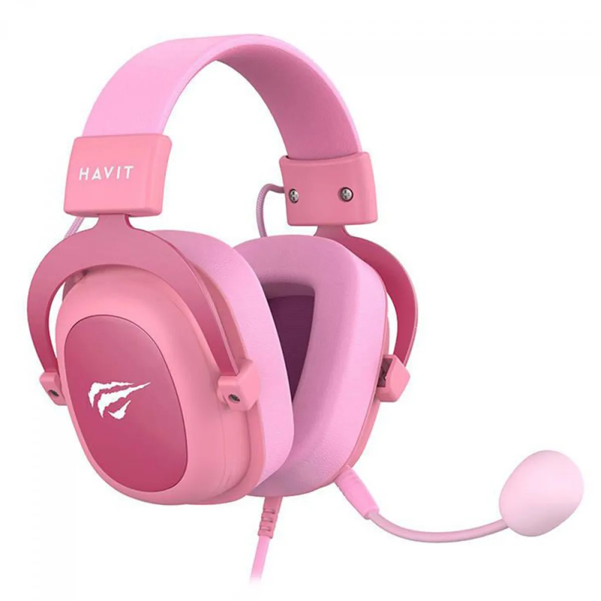 Headset Gamer Havit Gamenote H2002d Mic Removível Rosa