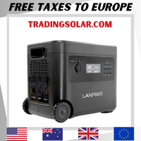 2500W Portable Power Station, 2160Wh LifePo4 Solar Generator, 15W Wireless Charging, 14 Outlets, 65 Mins AC Fast Charging