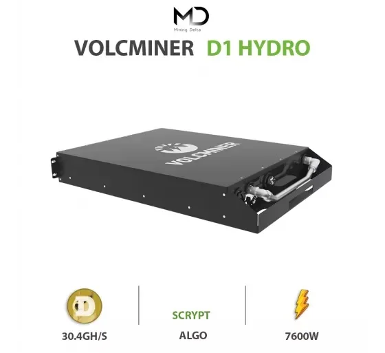 

Hot Sales Volcminer D1 Hydro 30.4Gh/s 7600W LTC, DOGE Miner