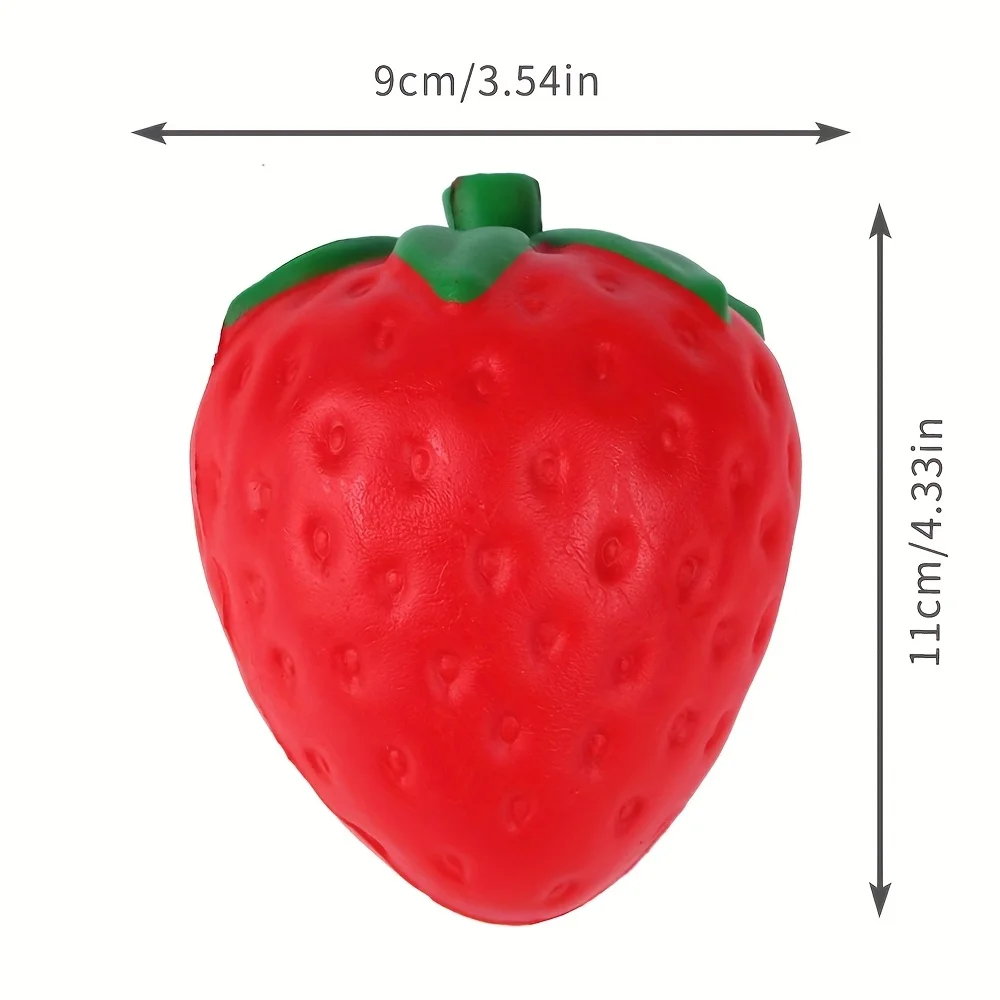 Jumbo Aardbei Fruit Schattig Squishy Voedsel Squishies Crème Geurende Langzaam Stijgende Knijp Speelgoed Telefoonband Originele verpakking