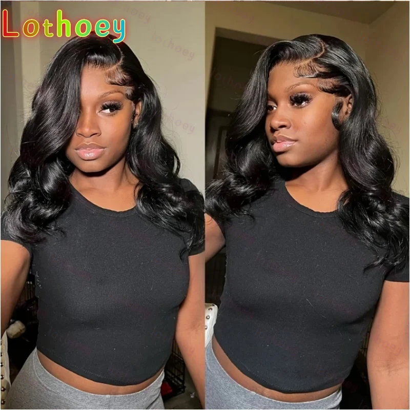 Body Wave Bob Wig  Transparent Lace Frontal Wig Brazilian Human Hair Wigs Remy Hair Body Wave Short Bob  Lace Front W