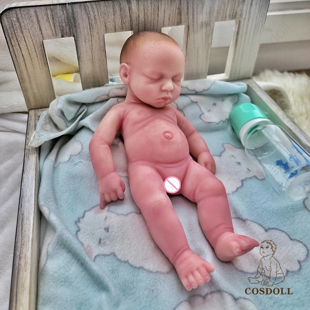 Reino unido armazém de corpo inteiro 100% silicone reborb bebê bonecas 32cm recém-nascidos bebe lifelike crianças cosdoll frete grátis para reino unido