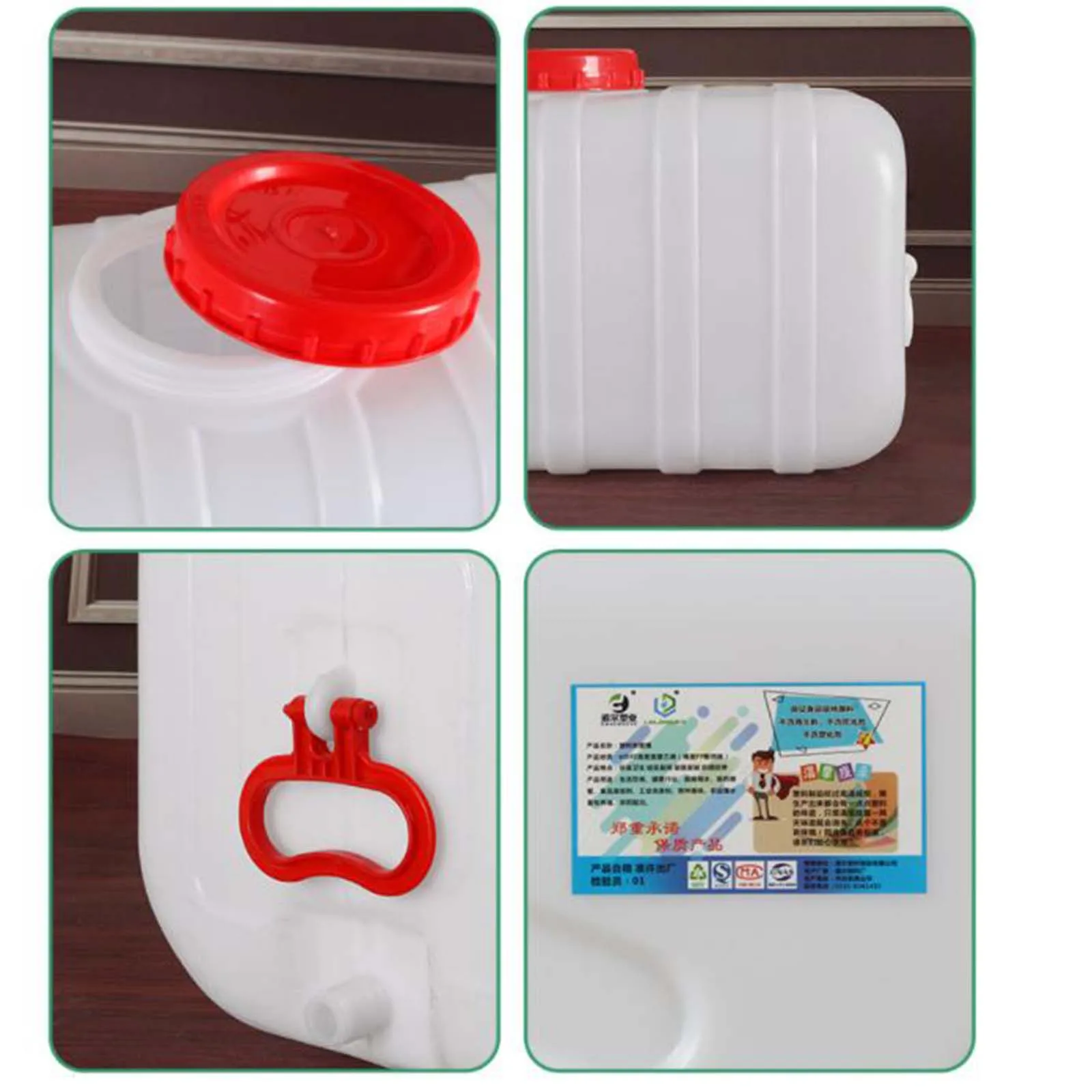 15L Hdpe Water Container Jug Water Storage Barrel Water Bottle Carrier for Reservoir,Outdoor Picnic travelling Water Bucket