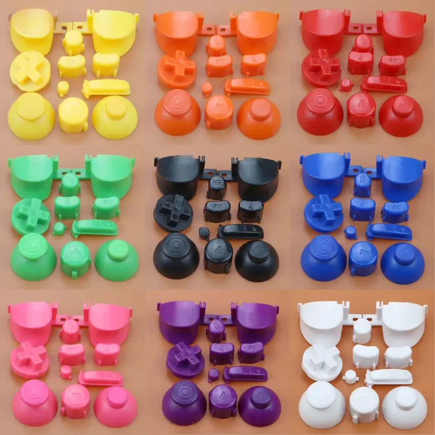 JCD Full Set L R ABXY Z Keypads Buttons With 3D Thumbsticks Caps For GameCube NGC D Pads Power ON OFF Buttons