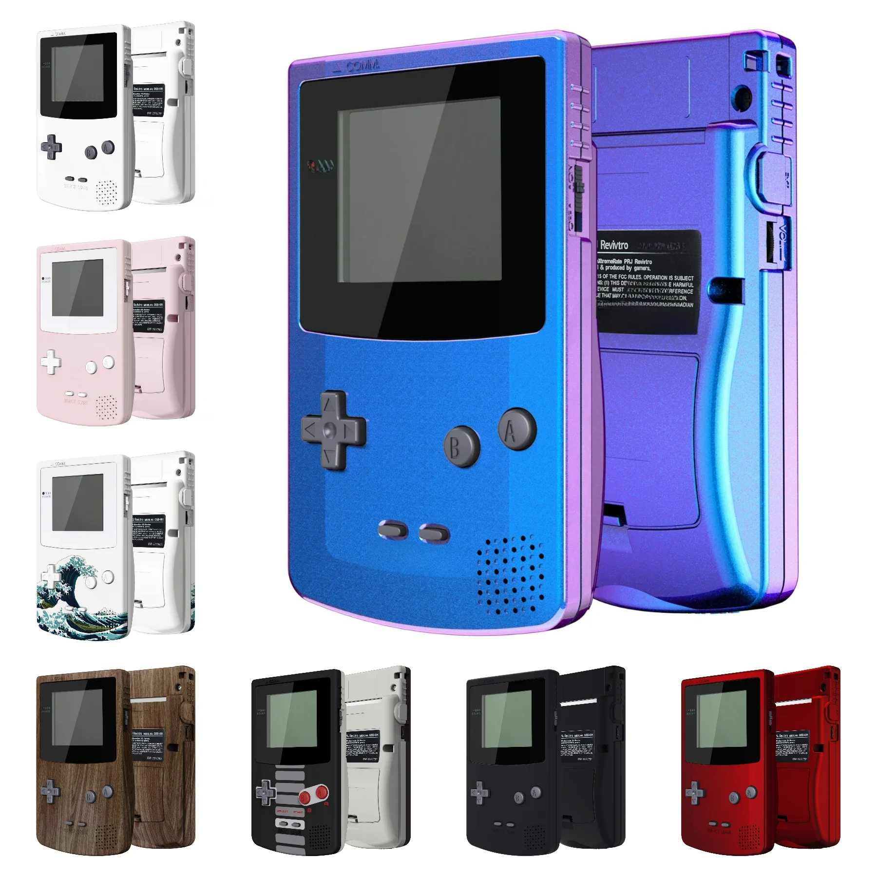 eXtremeRate IPS Ready Upgraded Full Housing Cover Shell with Buttons for Gameboy Color for GBC - Pasuje do GBC OSD IPS — zdjęcie produktu 7