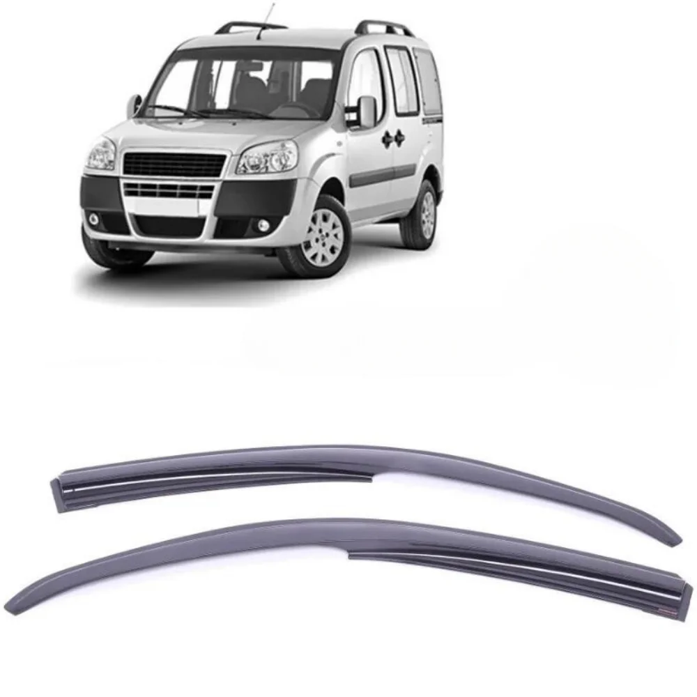 Car window accessories for Fiat Doblo I 2000-2009 sport style window deflector rain cover visor awnings  Exterior Accessory