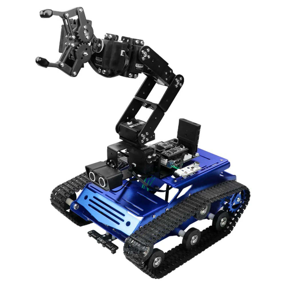 

Hiwonder Tankbot Track Robot Car Loaded with Robotic Arm for STM32 Programming