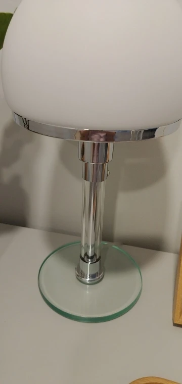 Bauhaus Chrome Mushroom Table Lamp, customer photo