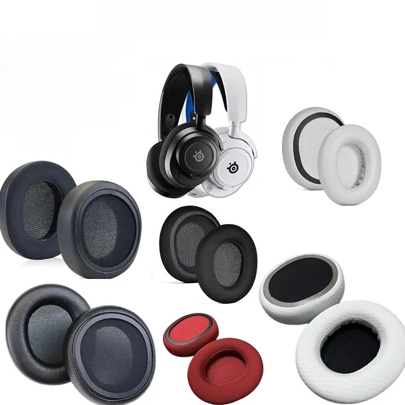 Oryginalne nauszniki do słuchawek SteelSeries Arctis Nova Pro Wired, Nova 7, Nova 3, Nova 5, Nova 1 Wymienne nauszniki poduszki nauszne — zdjęcie produktu 7