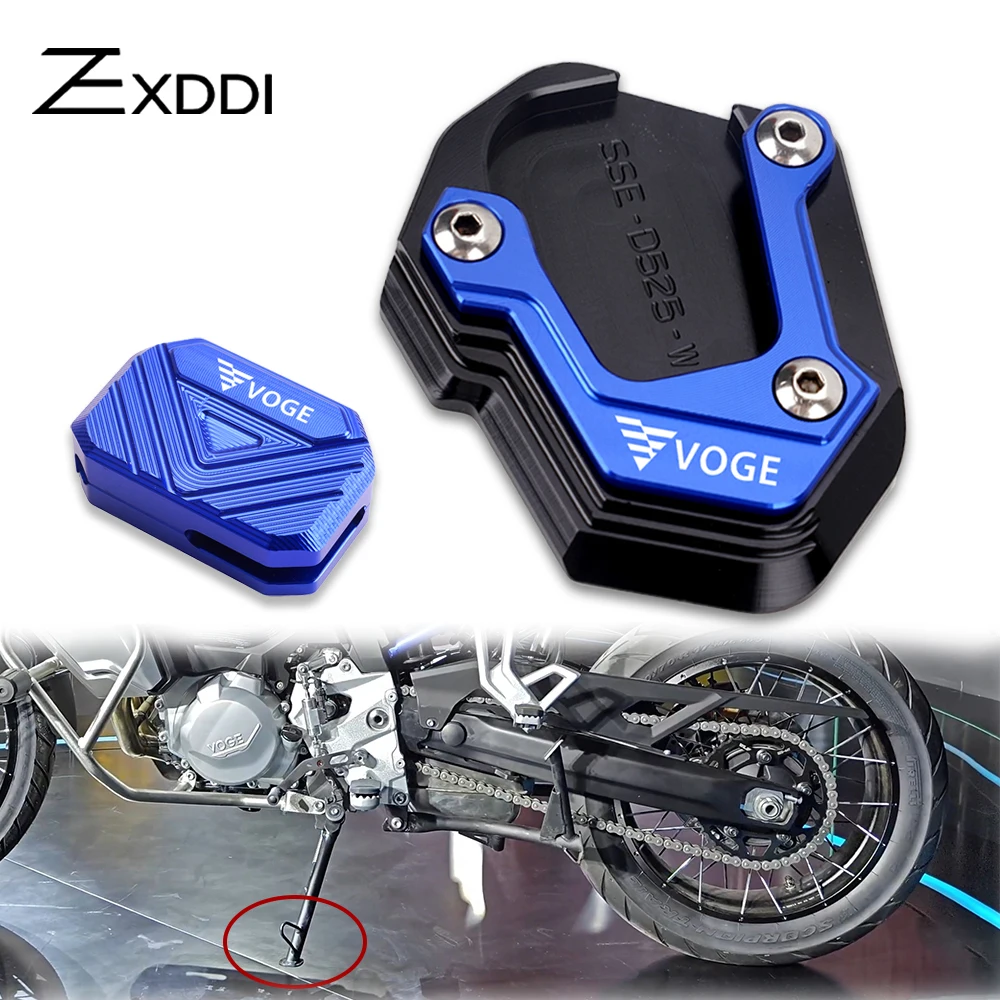 

For Loncin Voge DSX900 DS900X dsx 900 ds900x 2024 Motorcycle Side Stand Kickstand enlarged plate Auxiliary CNC Foot Pedal Pad