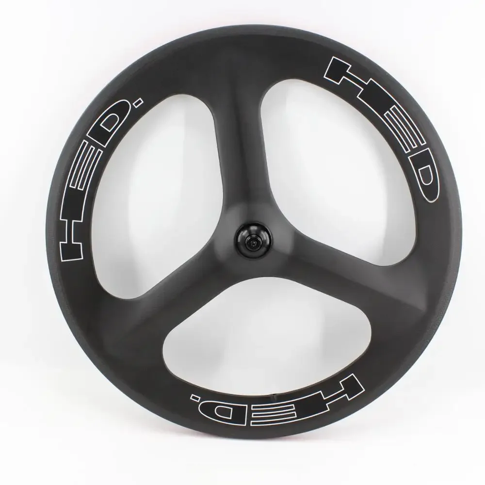 AliExpress UK LERT New 700C 3 spokes Road Track Fixed Gear bike matt 3K full carbon bicycle Tri-spoke wheels carbon