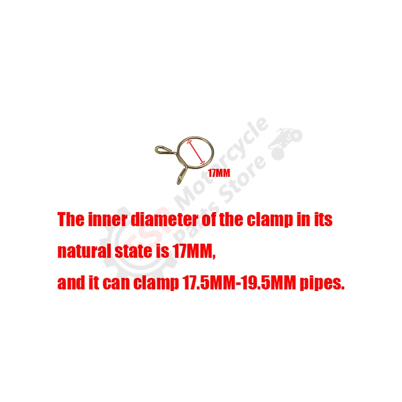 クランプ A17、4 個パック、CFMoto CFORCE 400 450 500 600 800 950 1000 UFORCE ZFORCE に適合、P/N:30601-117010、クワッドバギーパーツ