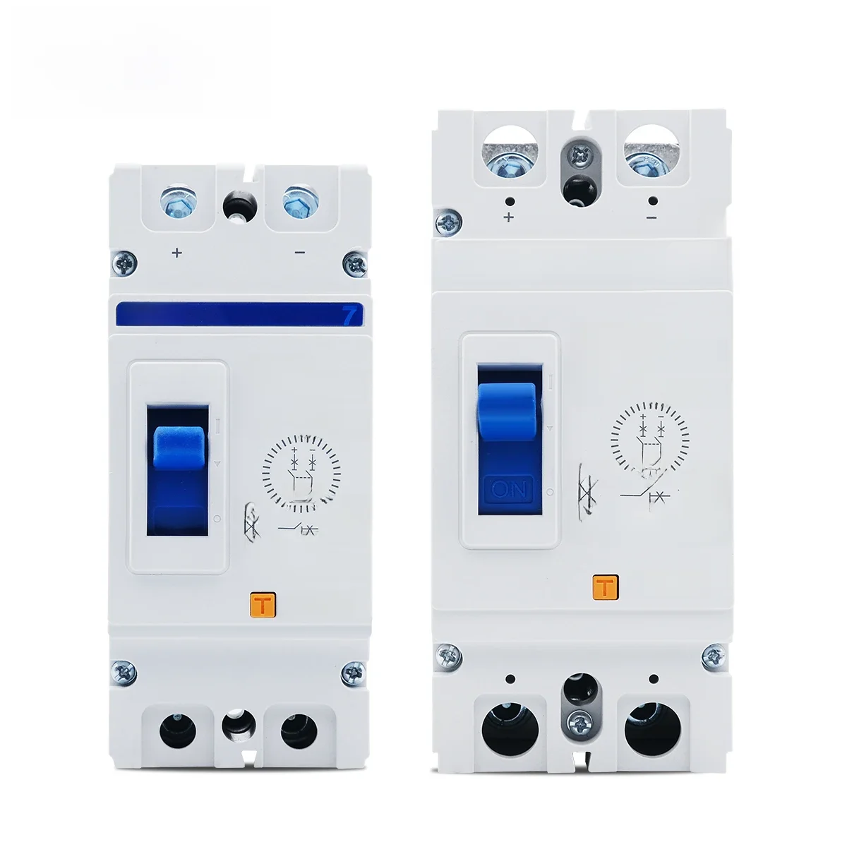 TOMZN 2P DC B-Kurve 500V DC Solar-Leistungsschalter MCCB Überlastschutzschalter für Photovoltaik (PV)