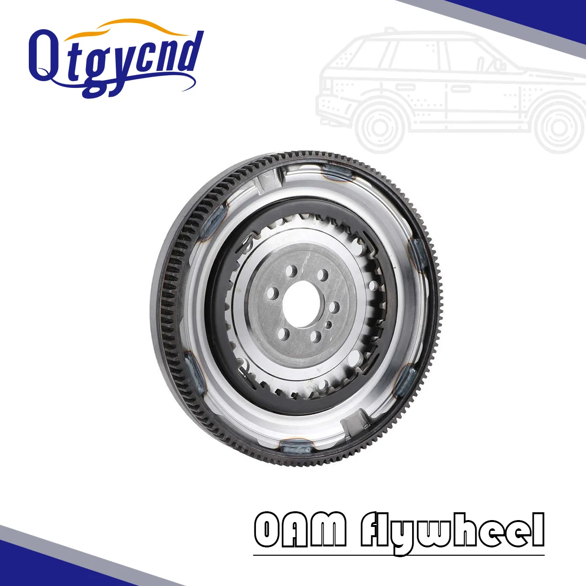 DQ200 0AM Automatic Transmission Clutch Flywheel With 6 Hole129Teeth DSG 04E105266 For Audi Seat VW Skoda OEM 03F105266