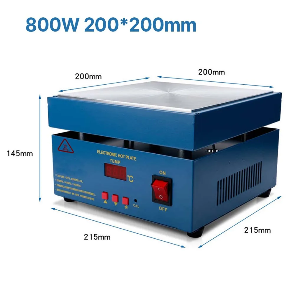 500W Microcomputer Elektrische Verwarming Plaat Rework Solderen Verwarm Station Lasser 150X150mm 0-400 ° C